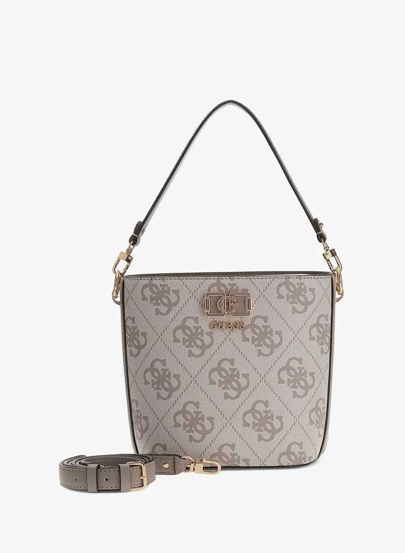 GUESS  Karnilla Monogram Bucket Bag for Women | Best Price UAE